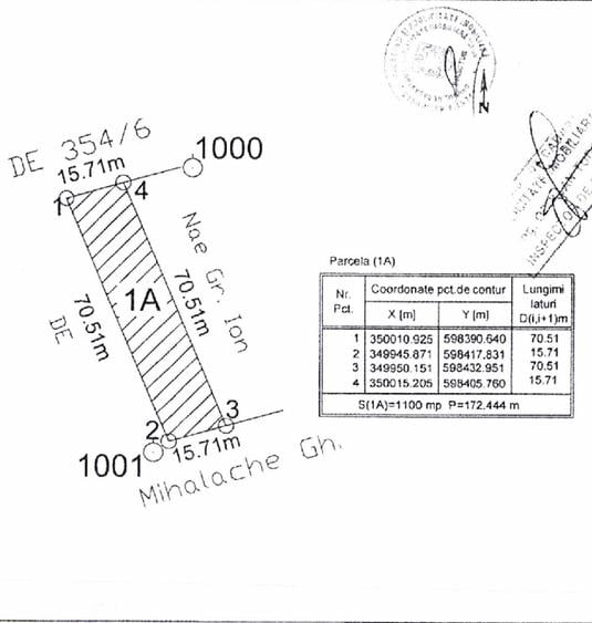 Teren Construcții intravilan de 1100 mp, în Moara Vlăsiei