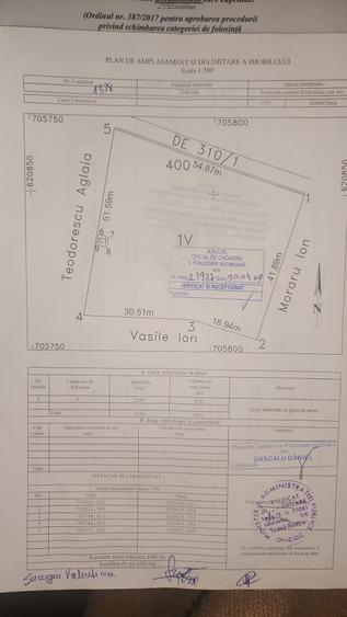 Teren de 550 mp, în Poieni