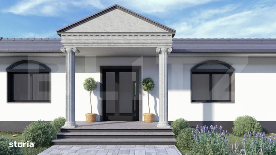 Casă cu 2 camere cu Teren 854 Mp în Central