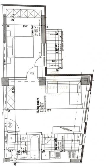 Apartament cu 2 camere semidecomandat, mobilat în Calea Călărașilor