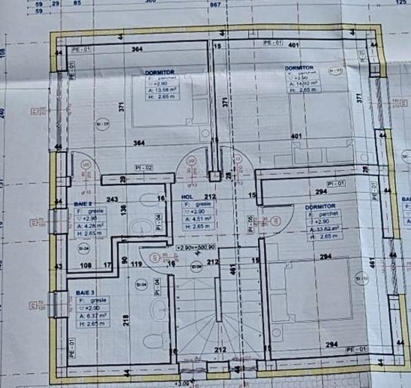 Casă cu 4 camere cu Teren 500 Mp în Chinteni