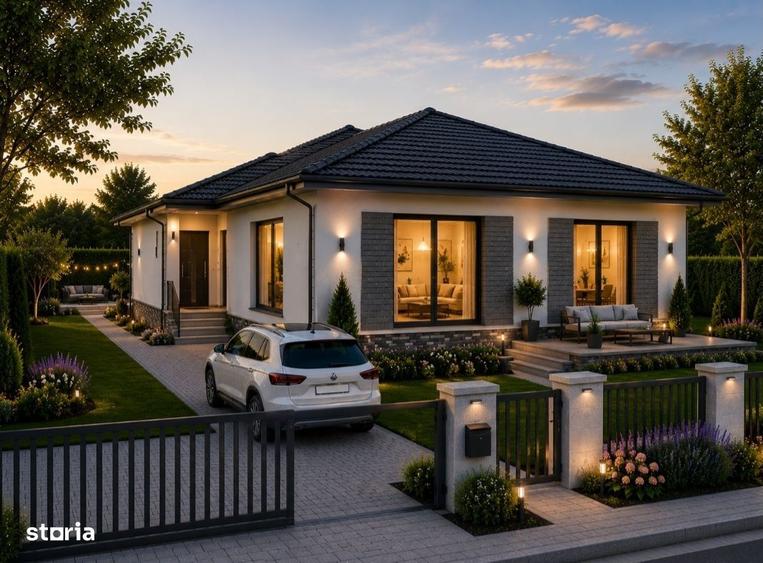 Casa pe un singur nivel la cheie,150 mp, gard, pavaj, LIVEZENI - 1