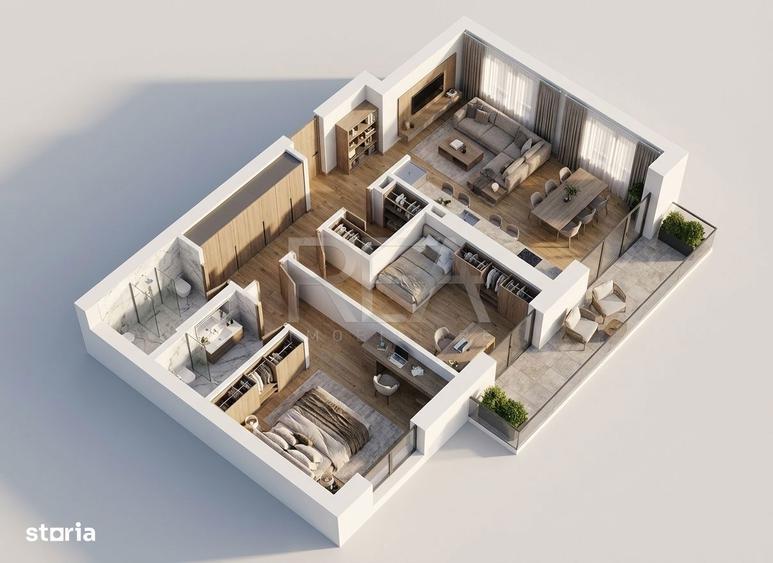 Apartament cu 3 camere decomandat în Ferdinand