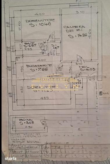 Apartament cu 3 camere decomandat în Central