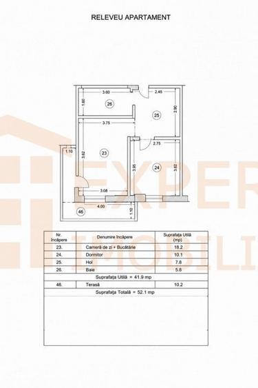 Apartament cu 2 camere decomandat în Central