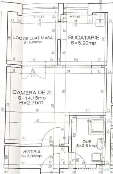 Garsonieră semidecomandată în Central