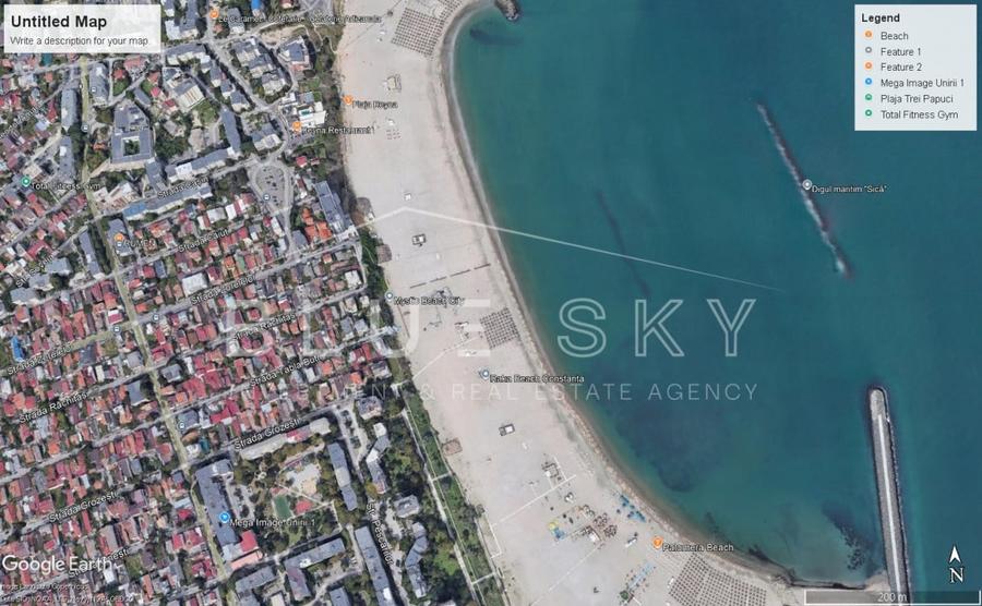 Teren Construcții intravilan de 305 mp, în Faleza Nord