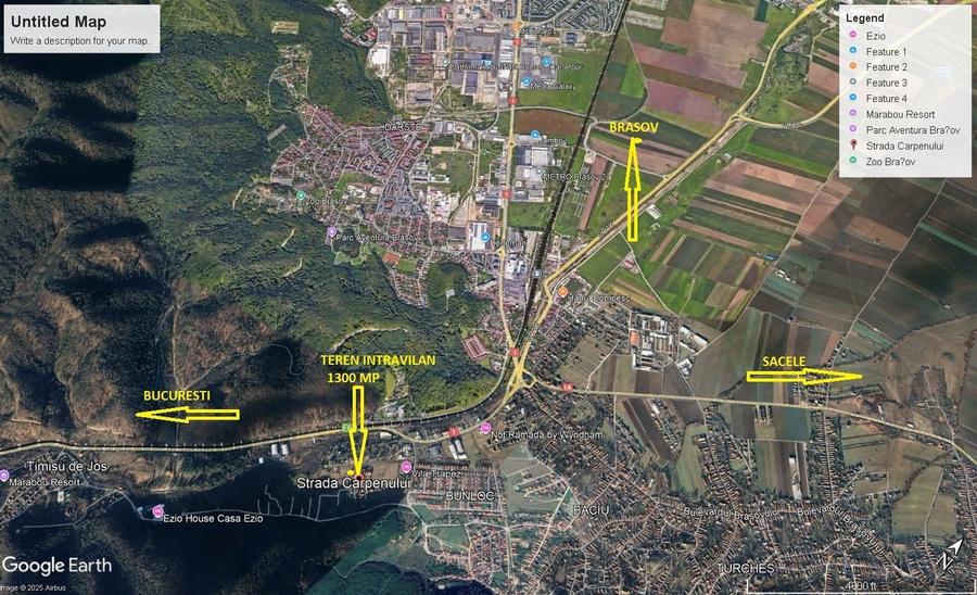 Teren Construcții intravilan de 1300 mp, în Bunloc