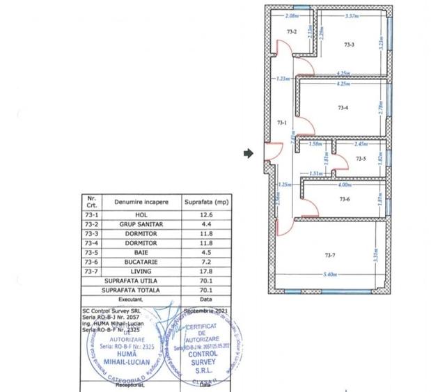 Metalurgiei-Grand Arena -2 camere-59 mp - pret  91500 euro+TVA - 7
