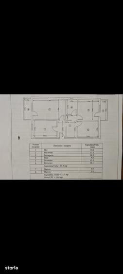 Apartament cu 3 camere decomandat în Central