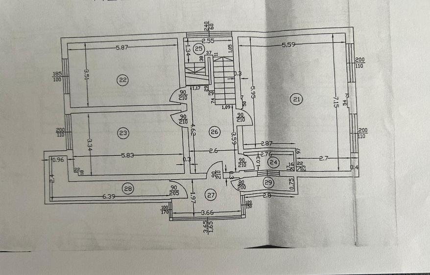 Birou, de 93 mp, în Progresul
