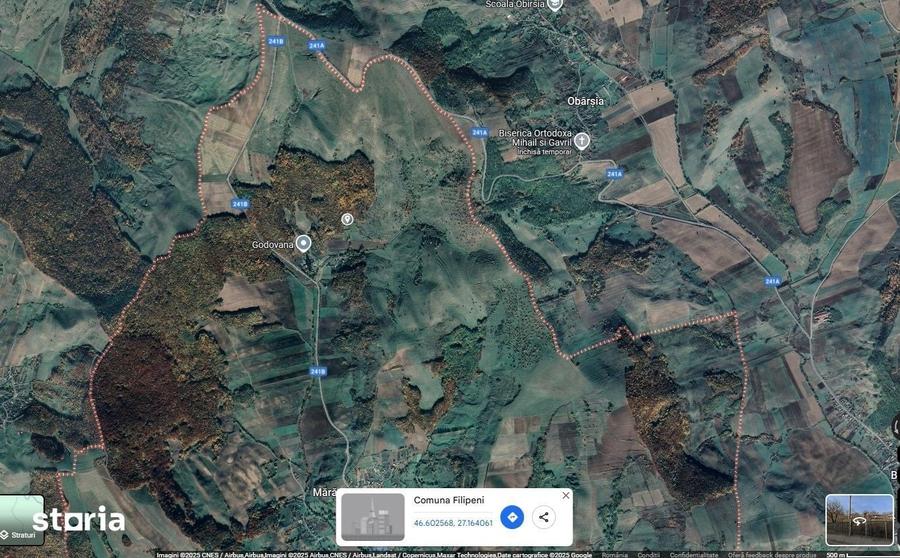 Teren de 2000 mp, în Izvoru Berheciului