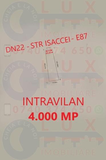 Teren Construcții intravilan de 4000 mp, în Vest