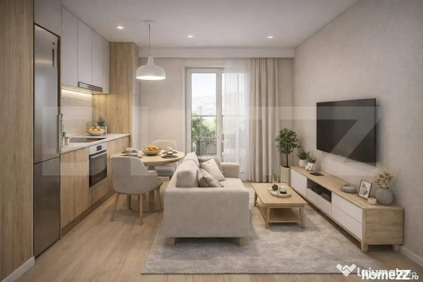 Apartament cu 2 camere semidecomandat în Calea Moldovei