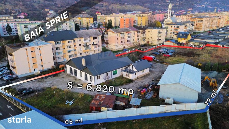 Teren 6,820mp, service, birouri si 2 hale in Baia Sprie zona Centrala - 2