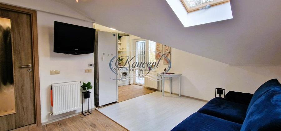 Apartament cu 2 camere semidecomandat, mobilat în Borhanci