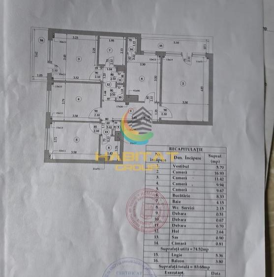 Apartament cu 4 camere decomandat în Apărătorii Patriei