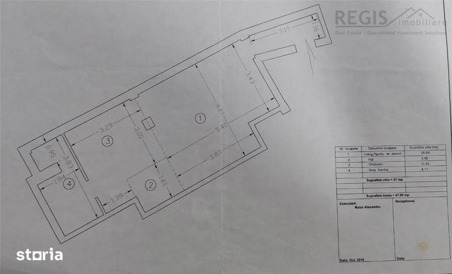 Apartament cu 2 camere în Noua
