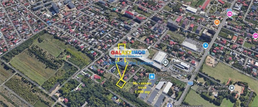 Teren Construcții intravilan de 1000 mp, în Nord-Est