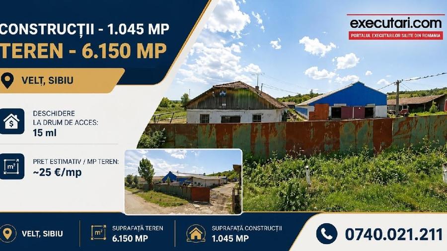 Spațiu industrial, de 1,045 mp, în Bazna