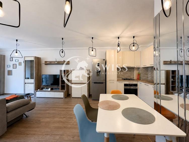 Apartament cu 2 camere semidecomandat, mobilat în Bună Ziua