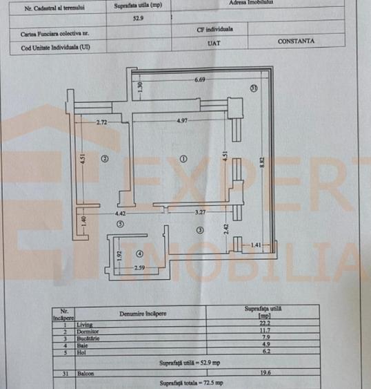 Apartament cu 2 camere decomandat în Far