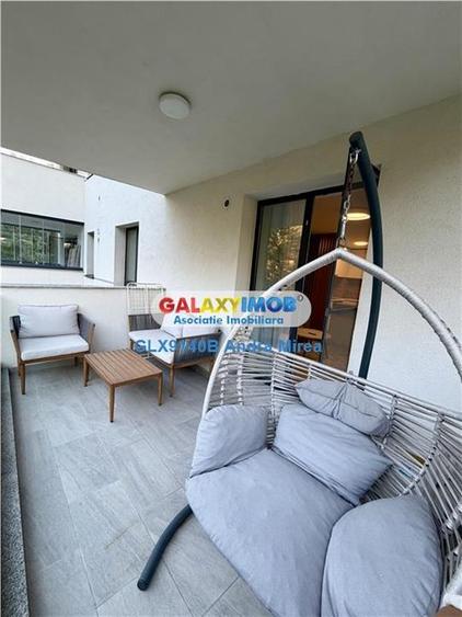 Apartament cu 2 camere semidecomandat, mobilat în Băneasa