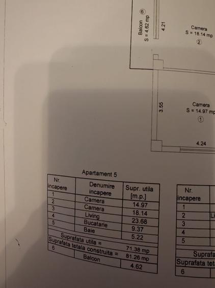 Apartament cu 3 camere în Turnișor