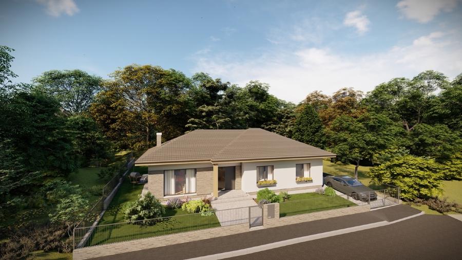 Casă individuală cu 4 camere cu Teren 500 Mp în Chinteni