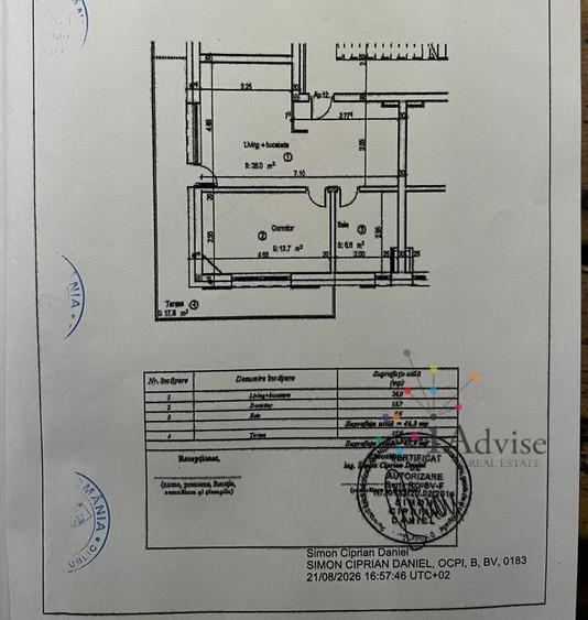 Apartament cu 2 camere semidecomandat în Poiana Brașov