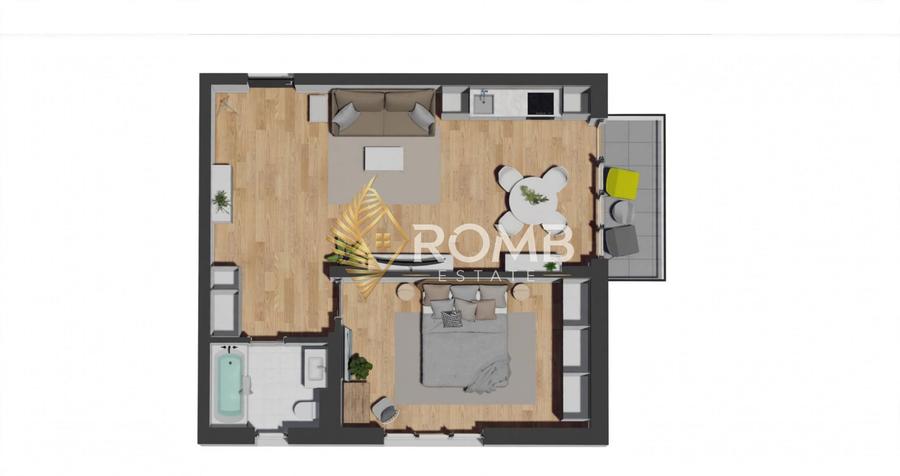 Apartament cu 2 camere în Florești