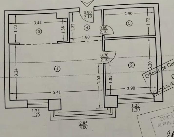 Apartament cu 2 camere semidecomandat în Tătărași