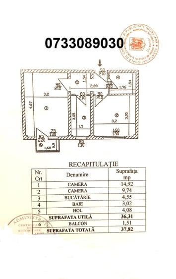 Apartament cu 2 camere decomandat în Drumul Taberei