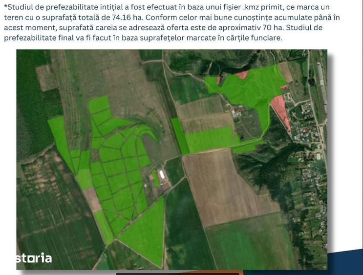 Teren de 700000 mp, în Berești-Meria