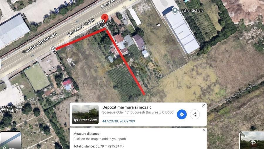 Teren construcție, în Centura Nord