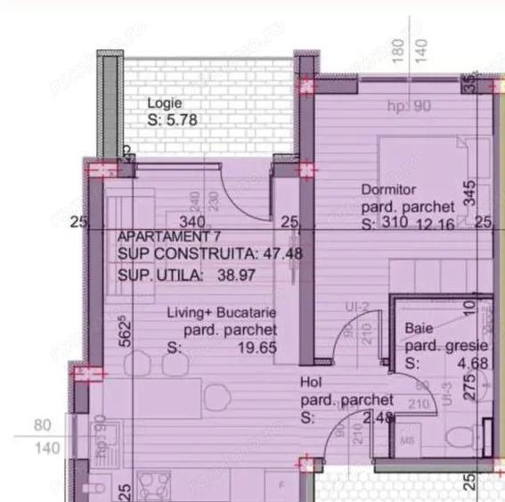 Apartament cu 2 camere decomandat în Central