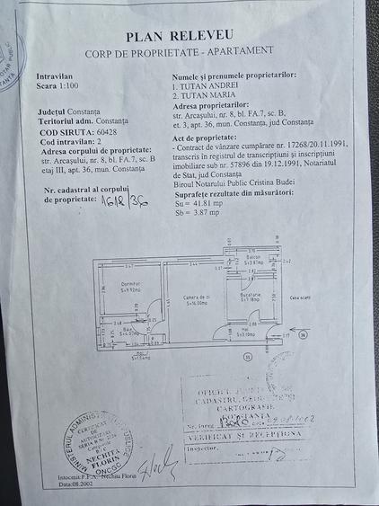 Apartament cu 2 camere semidecomandat în Poarta 6