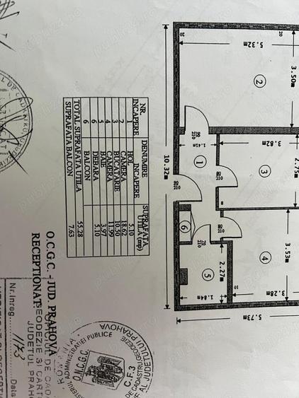 Apartament cu 2 camere decomandat în Republicii