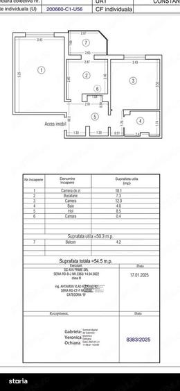 Anda 2 camere, simplu 55 mp pret 83.900 euro - 1
