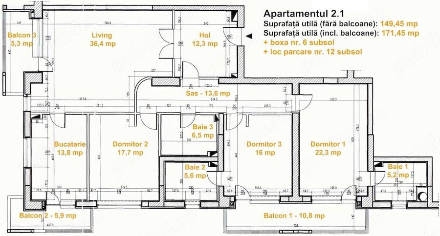 Apartament cu 4 camere decomandat în Herăstrău
