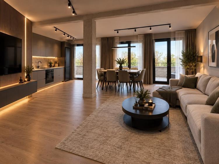 Duplex cu 4 camere cu Teren 166 Mp în Pipera