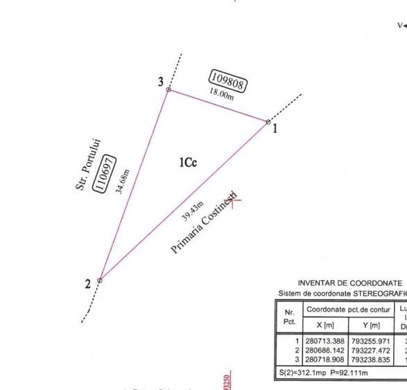 Teren Construcții intravilan de 340 mp, în Nord