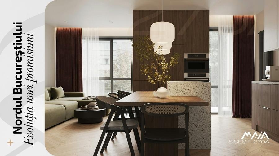 Apartament cu 3 camere decomandat în Sisești