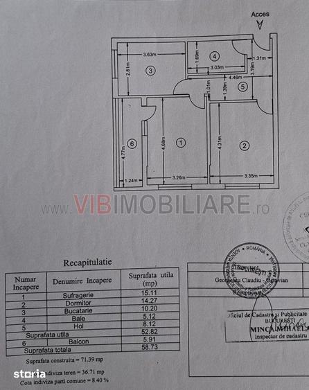 Apartament cu 2 camere decomandat, mobilat în Progresul