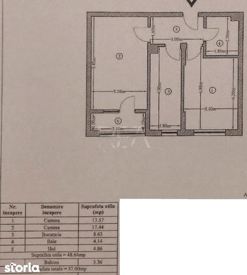 Apartament cu 2 camere decomandat, mobilat în Vitan