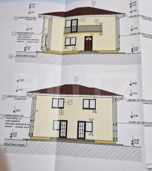 Casă individuală cu 5 camere cu Canalizare în Rediu