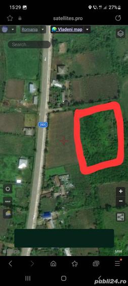 Teren de 3000 mp, în Vlădeni
