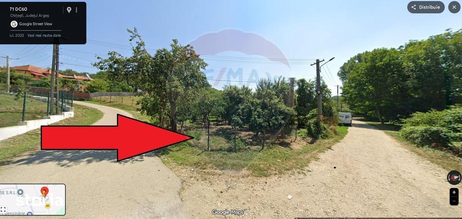 Teren de 1736 mp, în Bogați