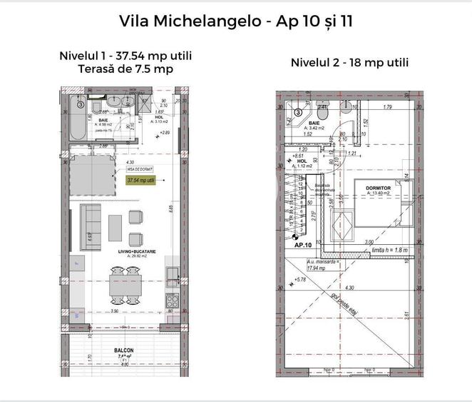 Apartament cu 2 camere în Cristian