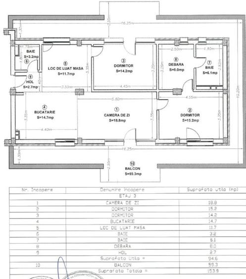 Apartament cu 4 camere semidecomandat, mobilat în Borhanci